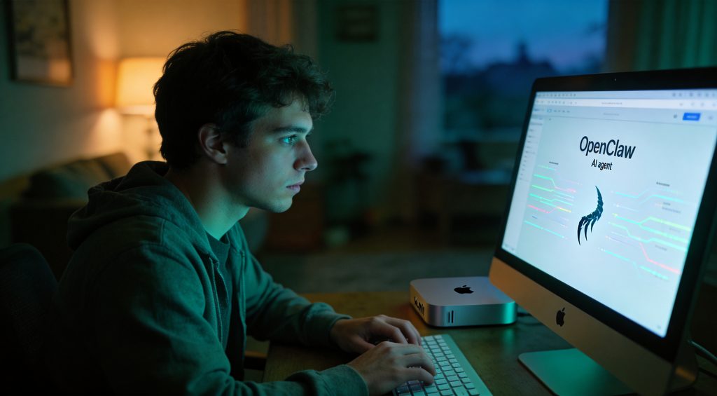 Three glowing computer monitors in a dark room, each screen vividly displaying a different category of unauthorized purchase: one showing a...