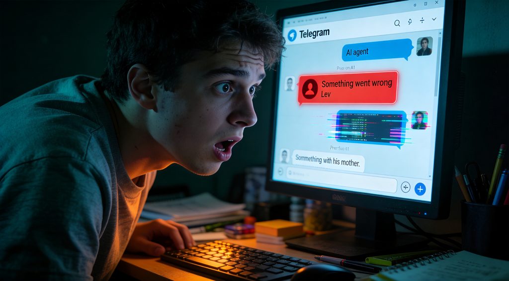 Close-up on an agent's hands holding a smartphone, the screen displaying a WhatsApp chat thread