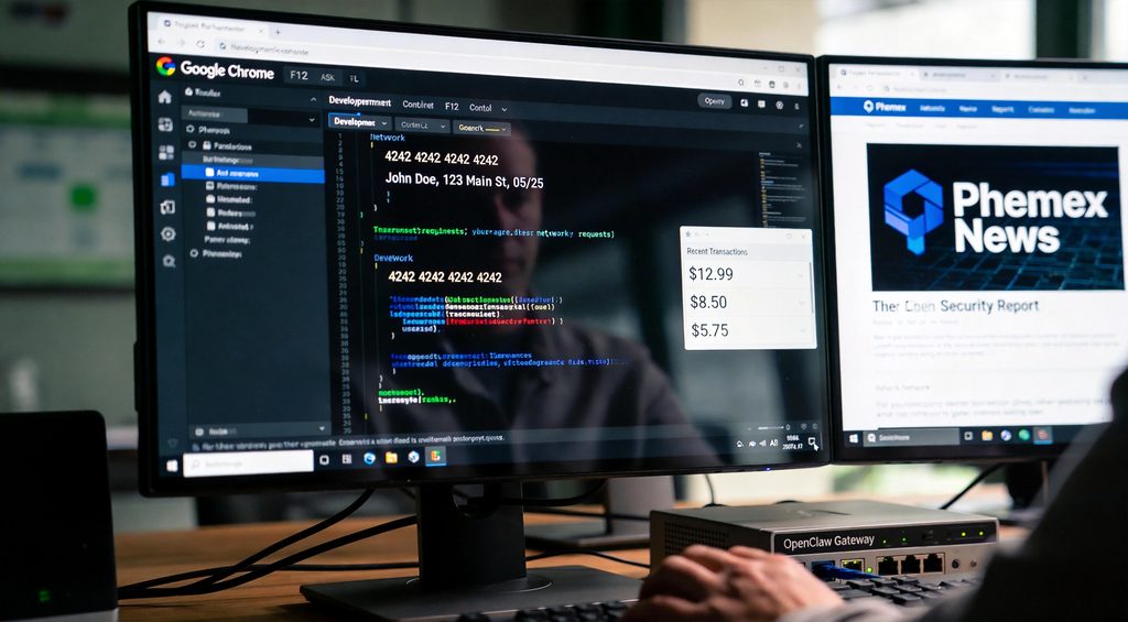 A close-up of a user's computer monitor displaying an email client interface (like Gmail or Outlook). On the screen