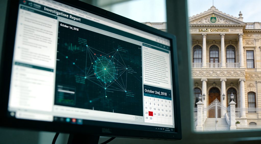 Multiple holographic screens displaying individual forensic phone reports and network analysis data, each representing a distinct case