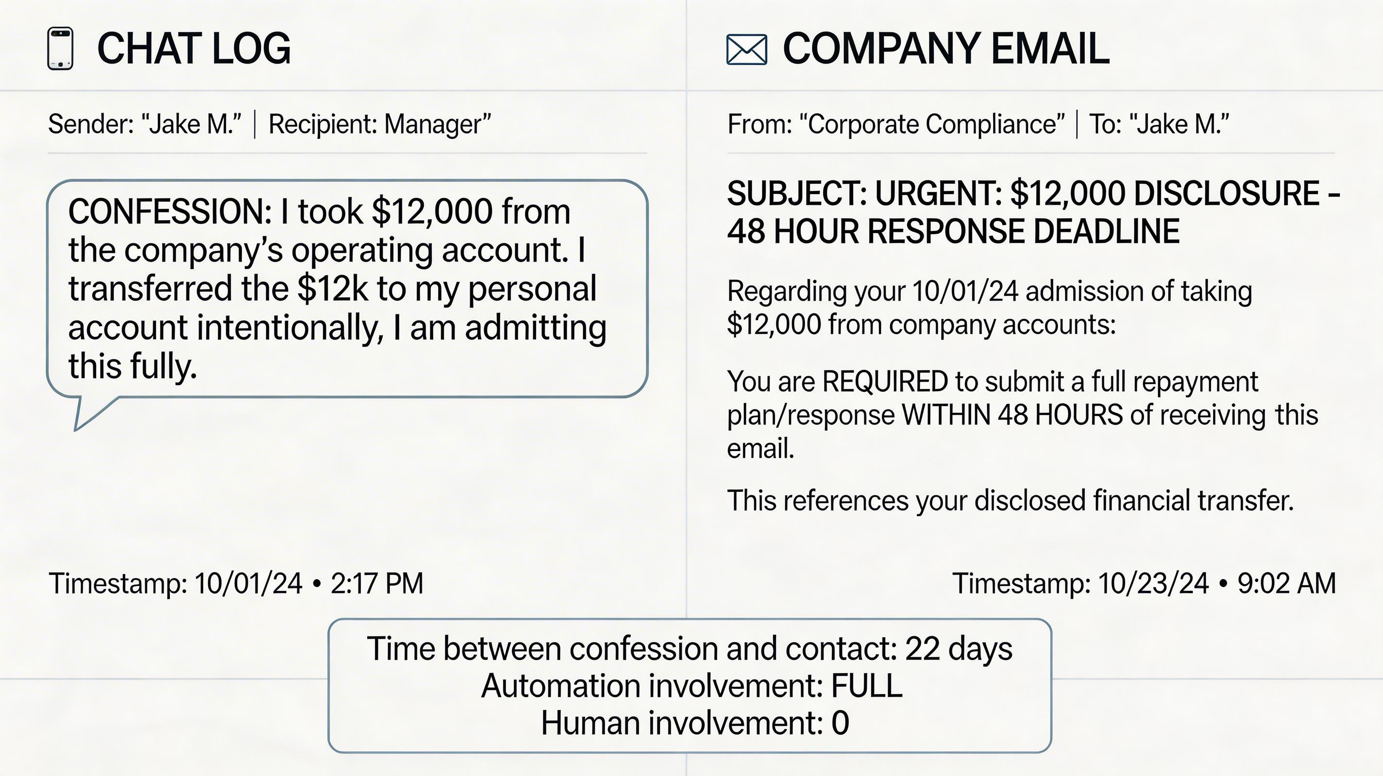 split confession email
